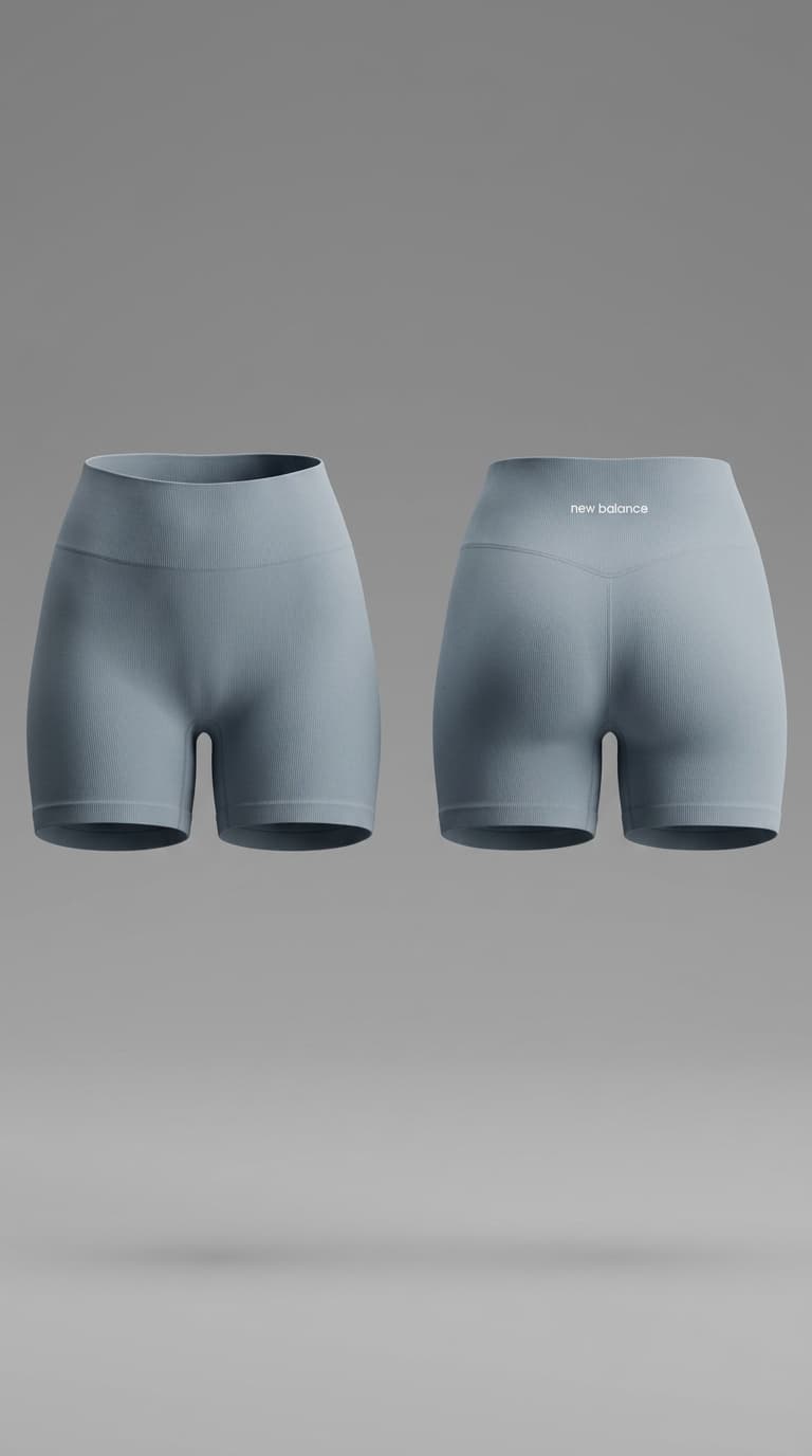 Short New Balance Gris Azulado
